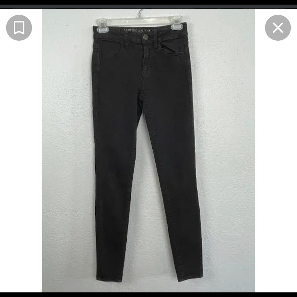 American Eagle Outfitters Jeans American Eagle Super Super Stretch Black